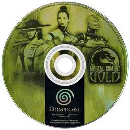 Artwork on the Disc for Mortal Kombat Gold on the Sega Dreamcast.