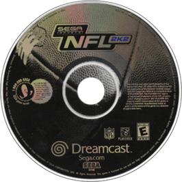 Artwork on the Disc for NFL 2K2 on the Sega Dreamcast.