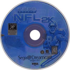 Artwork on the Disc for NFL 2K on the Sega Dreamcast.