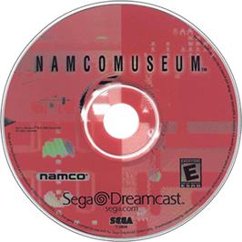 Artwork on the Disc for Namco Museum on the Sega Dreamcast.