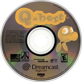 Artwork on the Disc for Q*bert on the Sega Dreamcast.