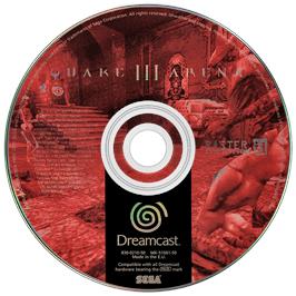 Artwork on the Disc for Quake III: Arena on the Sega Dreamcast.