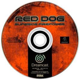 Artwork on the Disc for Red Dog: Superior Firepower on the Sega Dreamcast.