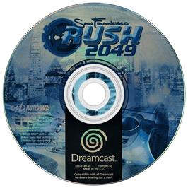 Artwork on the Disc for San Francisco Rush 2049 on the Sega Dreamcast.