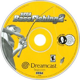 Artwork on the Disc for Sega Bass Fishing 2 on the Sega Dreamcast.