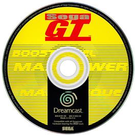 Artwork on the Disc for Sega GT on the Sega Dreamcast.
