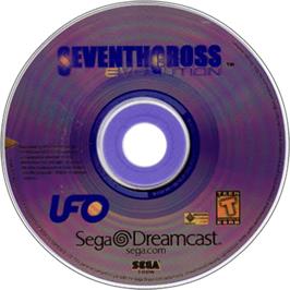 Artwork on the Disc for Seventh Cross Evolution on the Sega Dreamcast.