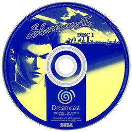 Artwork on the Disc for Shenmue 2 on the Sega Dreamcast.