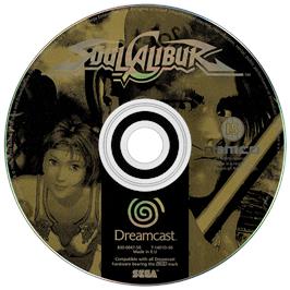 Artwork on the Disc for Soul Calibur on the Sega Dreamcast.