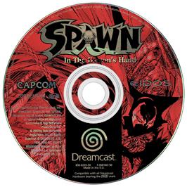 Artwork on the Disc for Spawn: In the Demon's Hand on the Sega Dreamcast.