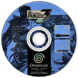 Artwork on the Disc for Street Fighter Alpha 3 on the Sega Dreamcast.