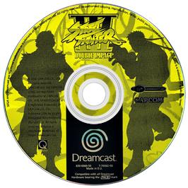 Artwork on the Disc for Street Fighter III: Double Impact on the Sega Dreamcast.