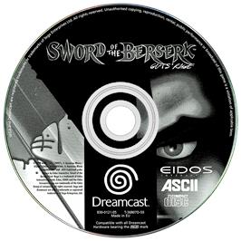 Artwork on the Disc for Sword of the Berserk: Guts' Rage on the Sega Dreamcast.