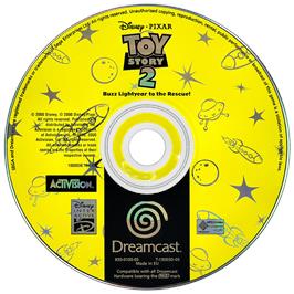 Artwork on the Disc for Toy Story 2: Buzz Lightyear to the Rescue on the Sega Dreamcast.