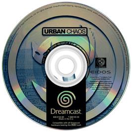 Artwork on the Disc for Urban Chaos on the Sega Dreamcast.