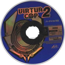 Artwork on the Disc for Virtua Cop 2 on the Sega Dreamcast.