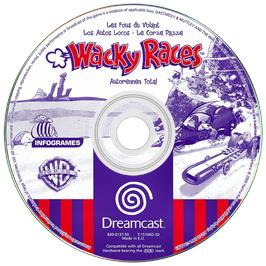 Artwork on the Disc for Wacky Races on the Sega Dreamcast.