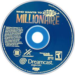 Artwork on the Disc for Who Wants To Beat Up A Millionaire? on the Sega Dreamcast.