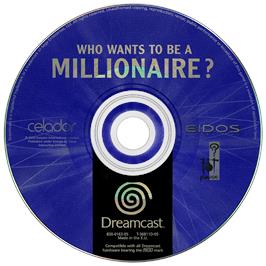 Artwork on the Disc for Who Wants to Be a Millionaire? on the Sega Dreamcast.