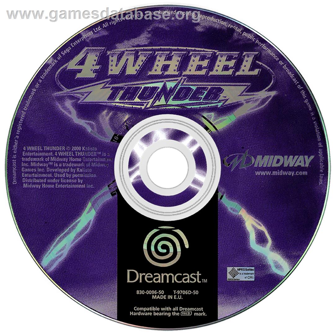 4 Wheel Thunder - Sega Dreamcast - Artwork - Disc