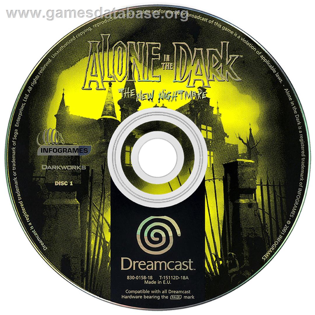 Alone in the Dark: The New Nightmare - Sega Dreamcast - Artwork - Disc