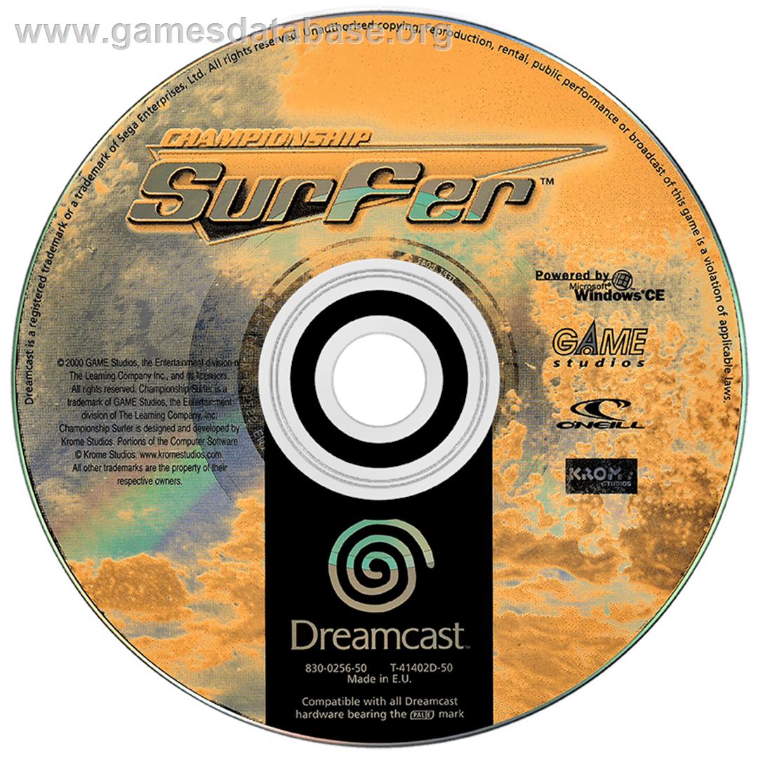 Championship Surfer - Sega Dreamcast - Artwork - Disc