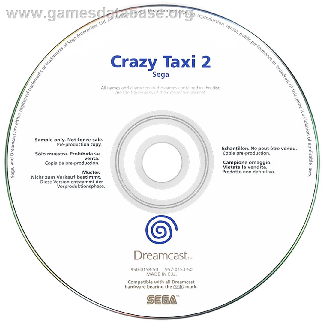 Crazy Taxi 2 - Sega Dreamcast - Artwork - Disc