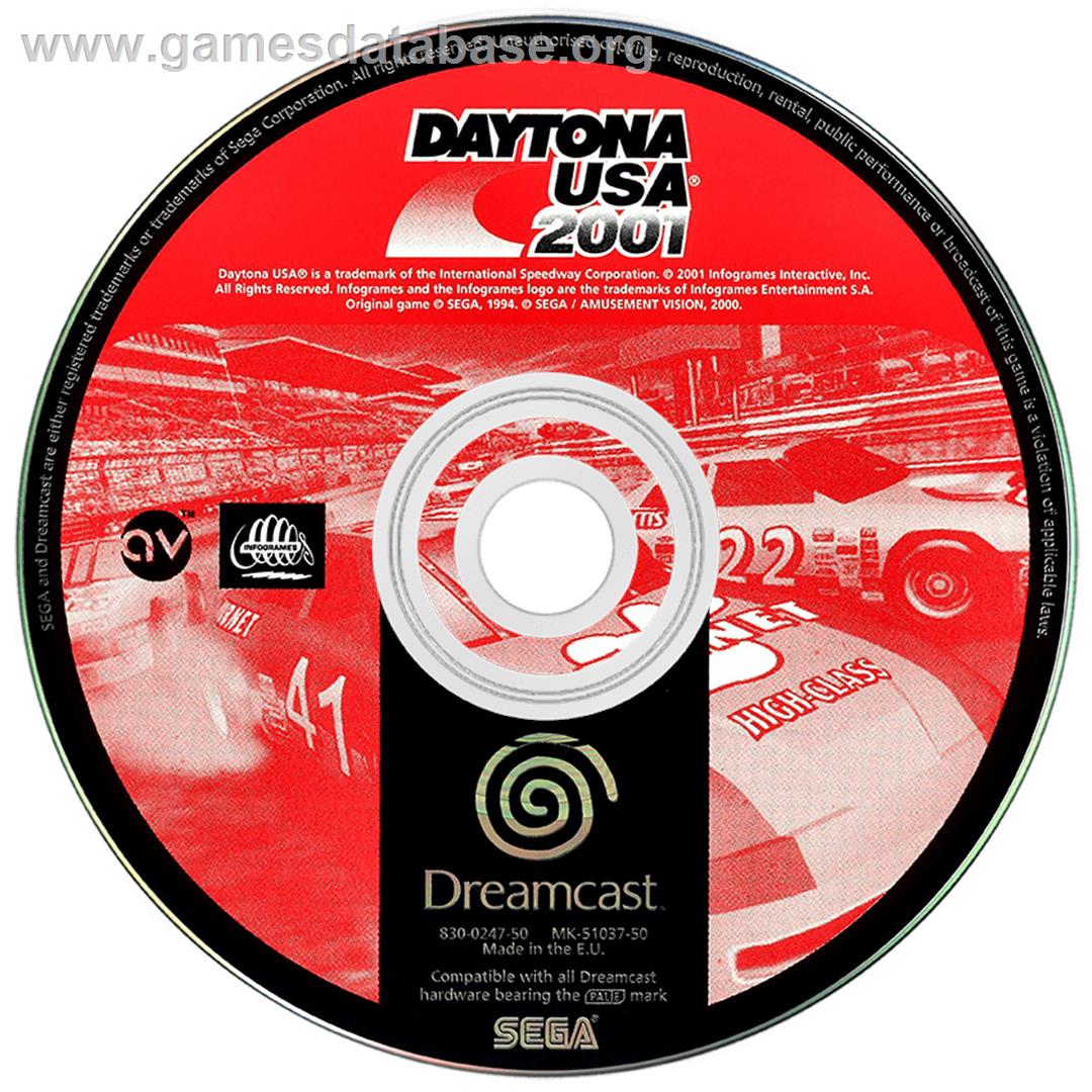 Daytona USA 2001 - Sega Dreamcast - Artwork - Disc