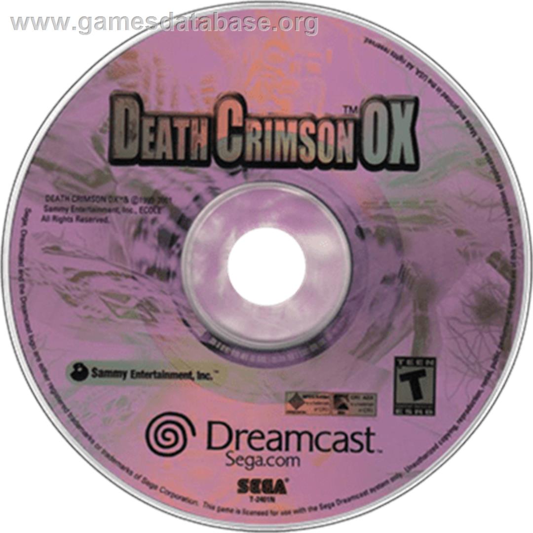 Death Crimson OX - Sega Dreamcast - Artwork - Disc