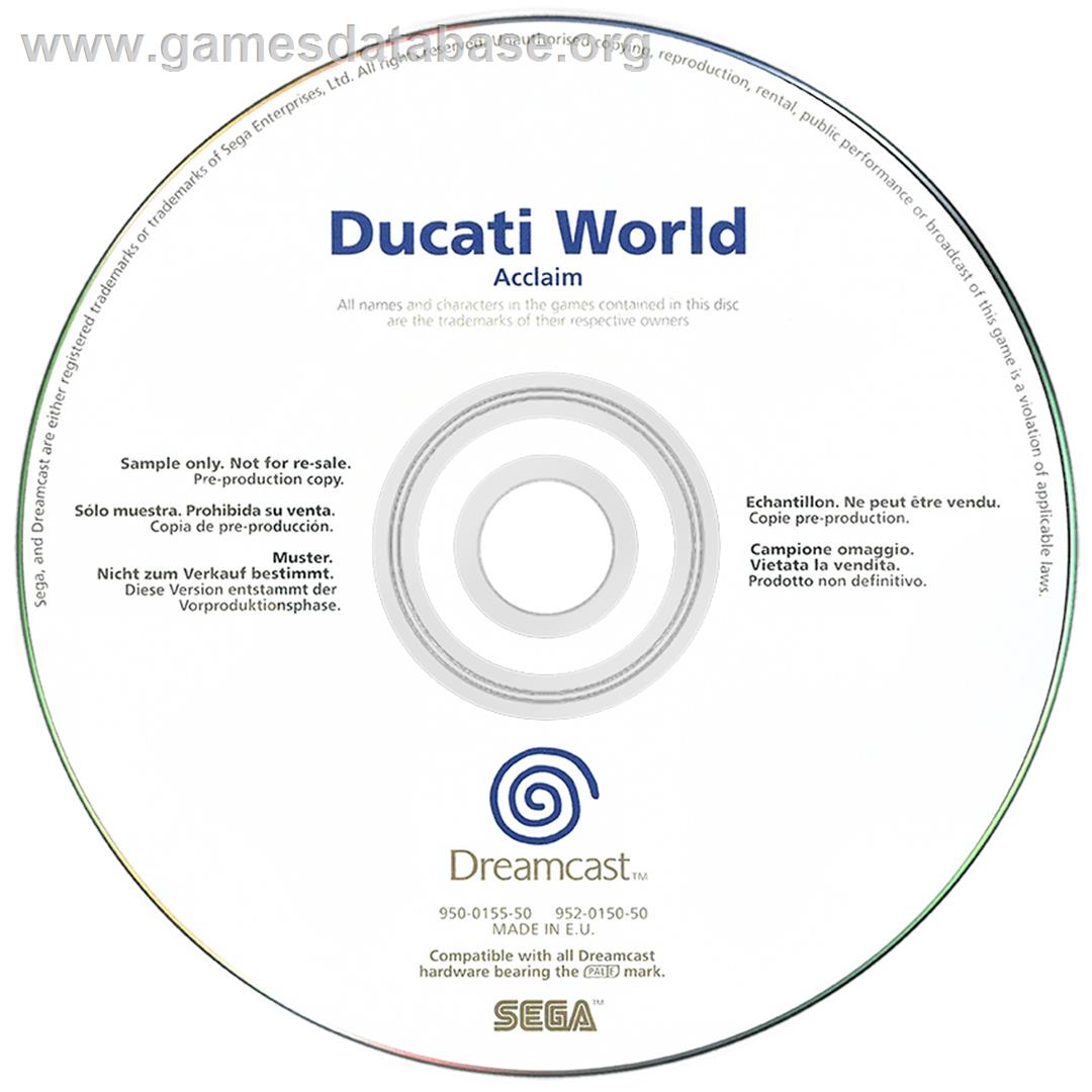 Ducati World: Racing Challenge - Sega Dreamcast - Artwork - Disc