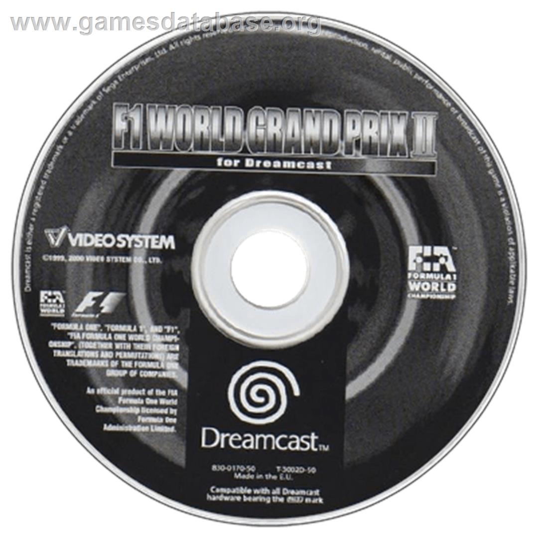 F1 World Grand Prix 2 - Sega Dreamcast - Artwork - Disc