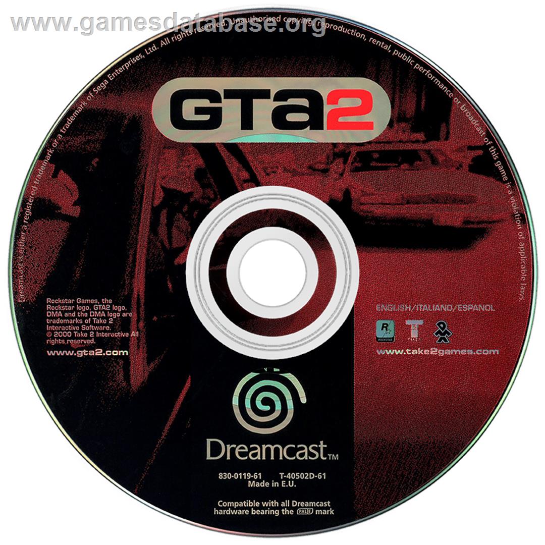 Grand Theft Auto 2 - Sega Dreamcast - Artwork - Disc