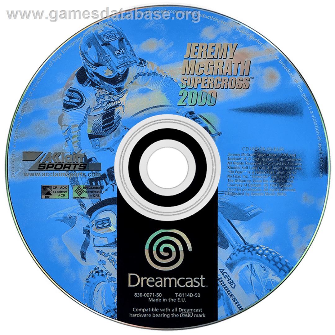 Jeremy McGrath Supercross 2000 - Sega Dreamcast - Artwork - Disc