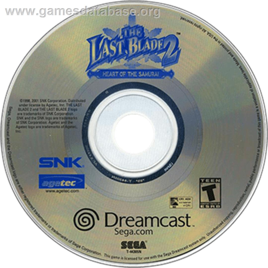 Last Blade 2: Heart of the Samurai - Sega Dreamcast - Artwork - Disc