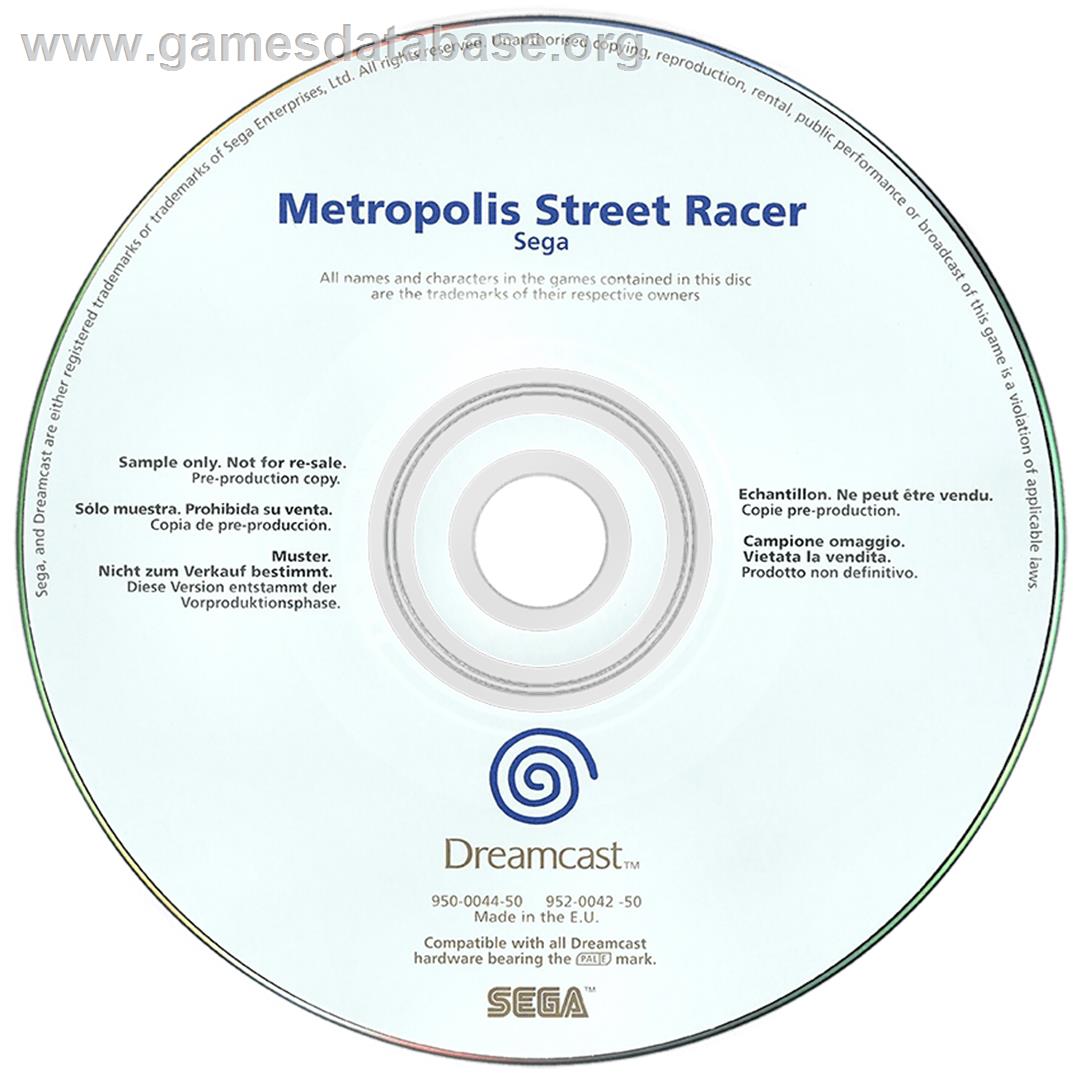 Metropolis Street Racer - Sega Dreamcast - Artwork - Disc
