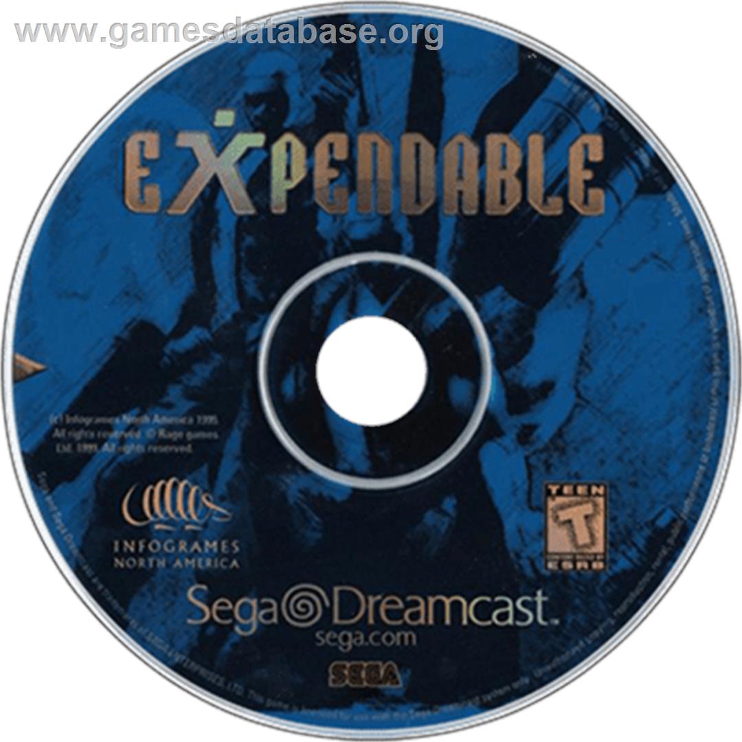 Millennium Soldier: Expendable - Sega Dreamcast - Artwork - Disc