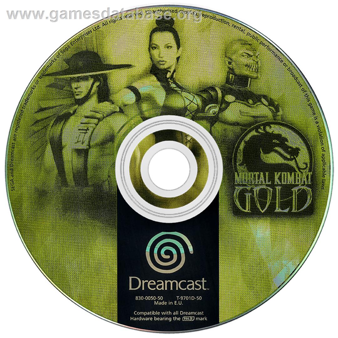 Mortal Kombat Gold - Sega Dreamcast - Artwork - Disc