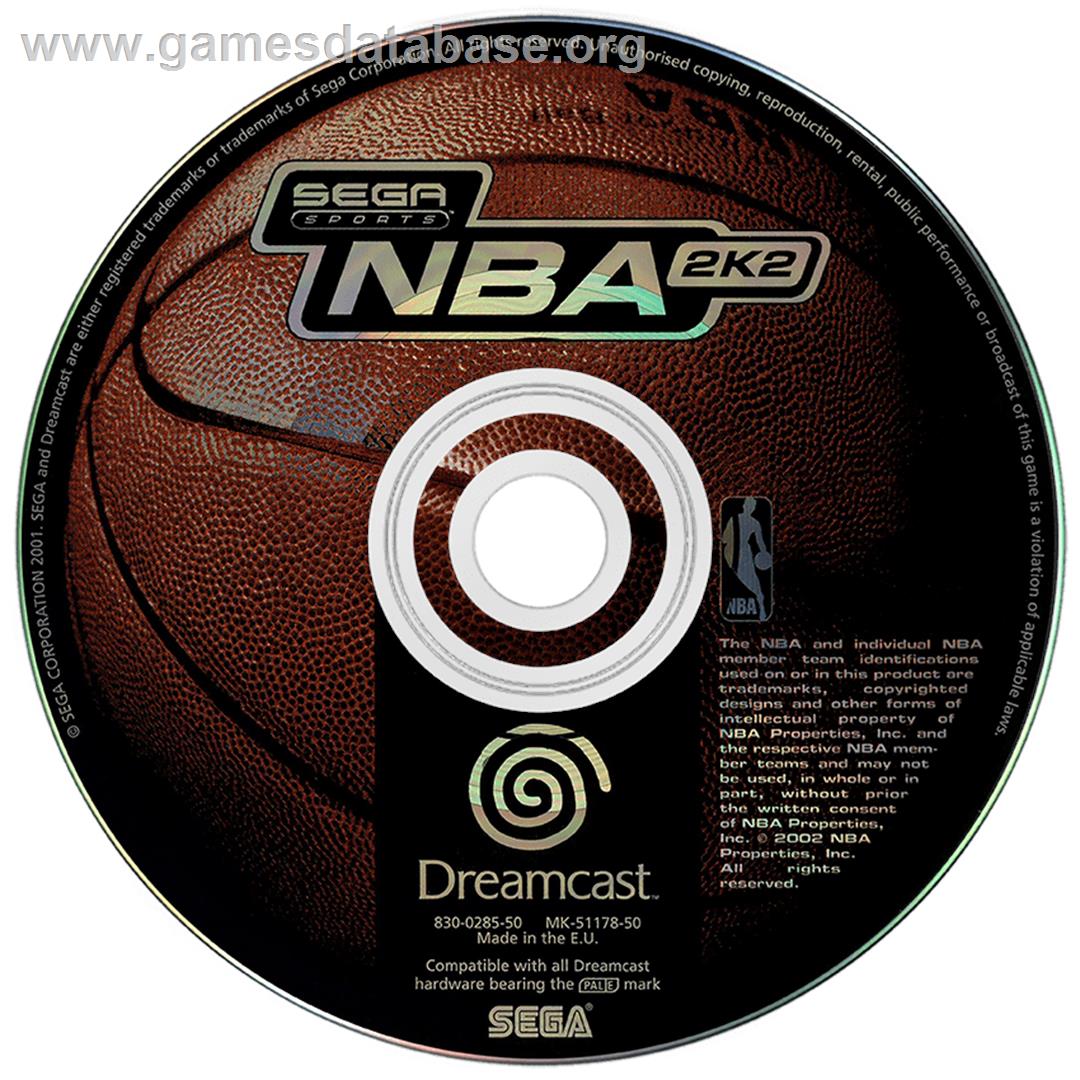NBA 2K2 - Sega Dreamcast - Artwork - Disc