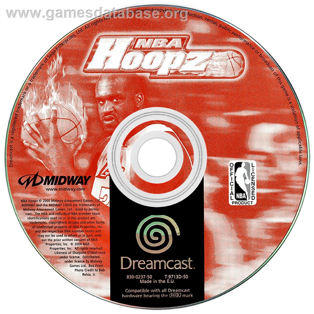NBA Hoopz - Sega Dreamcast - Artwork - Disc