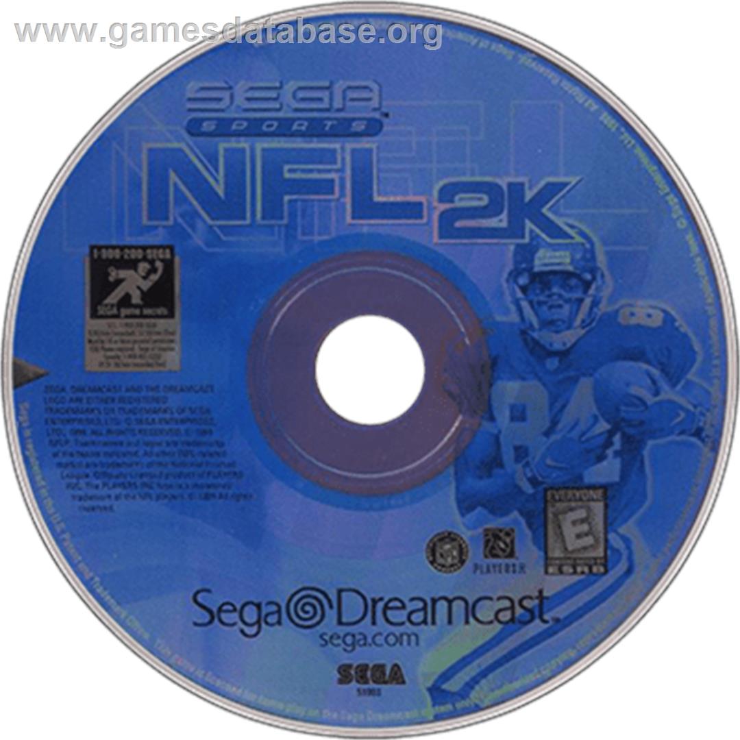 NFL 2K - Sega Dreamcast - Artwork - Disc