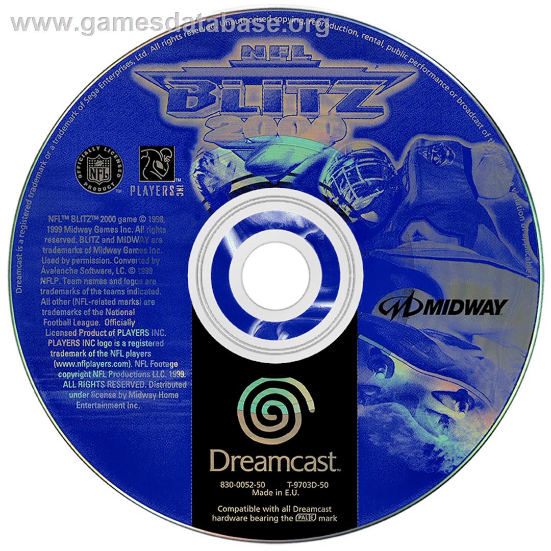 NFL Blitz 2000 - Sega Dreamcast - Artwork - Disc