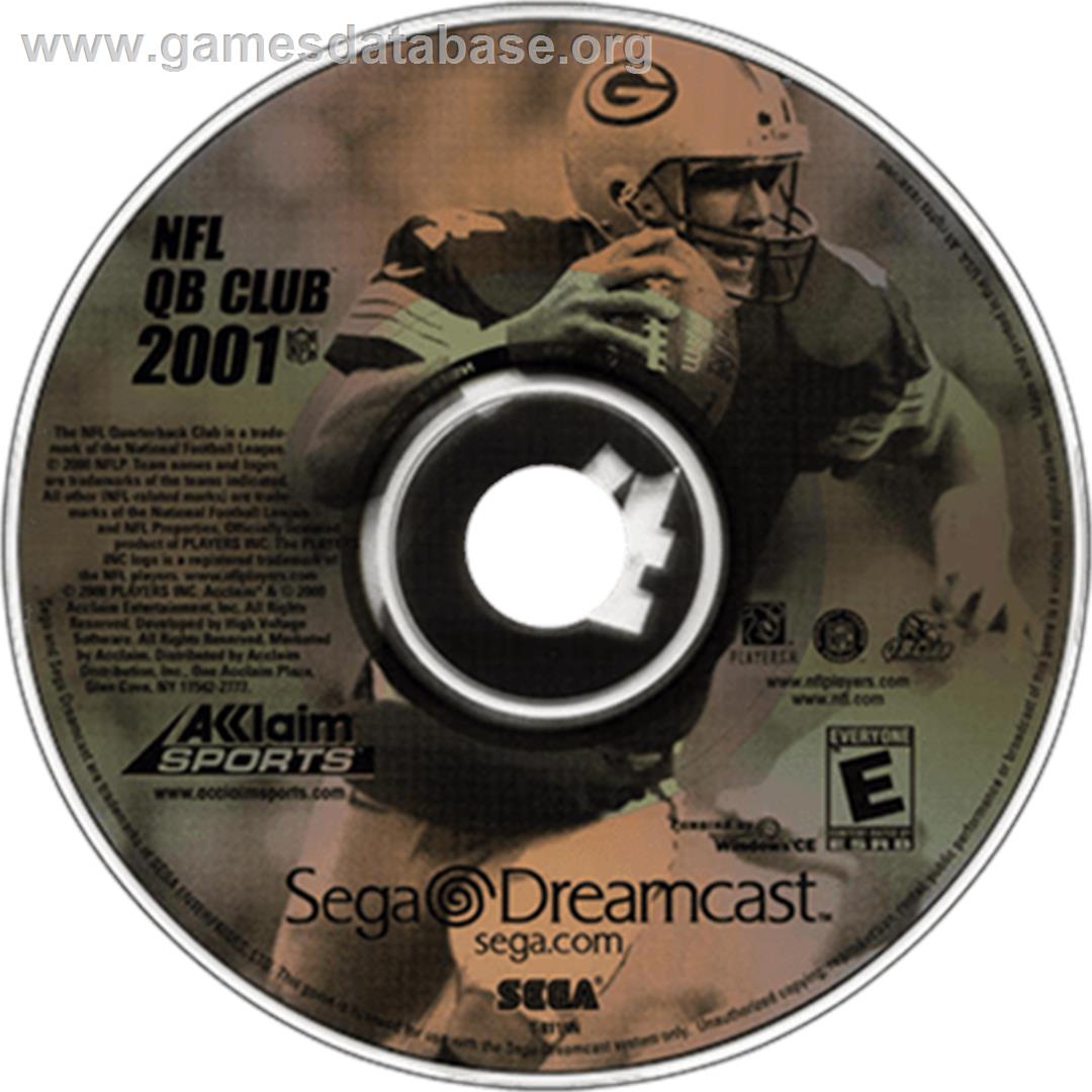 NFL Quarterback Club 2001 - Sega Dreamcast - Artwork - Disc