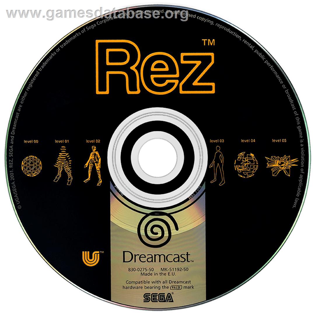 Rez - Sega Dreamcast - Artwork - Disc