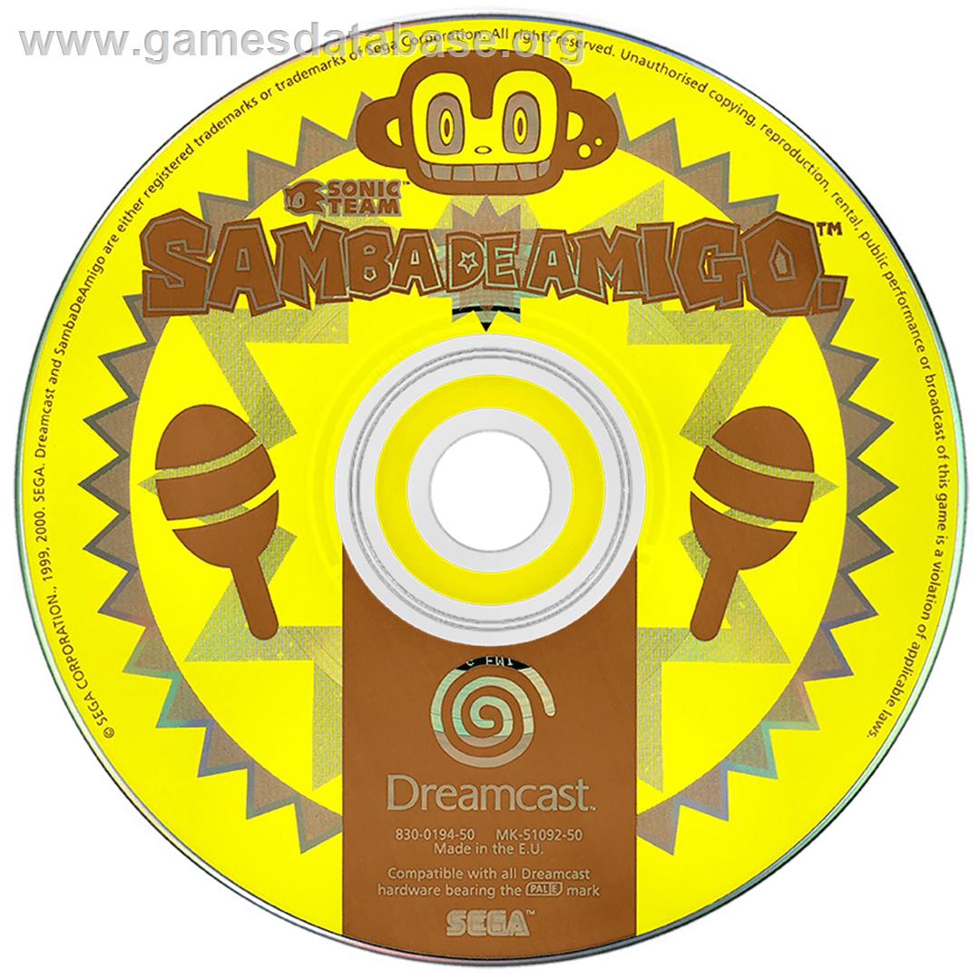 Samba De Amigo - Sega Dreamcast - Artwork - Disc
