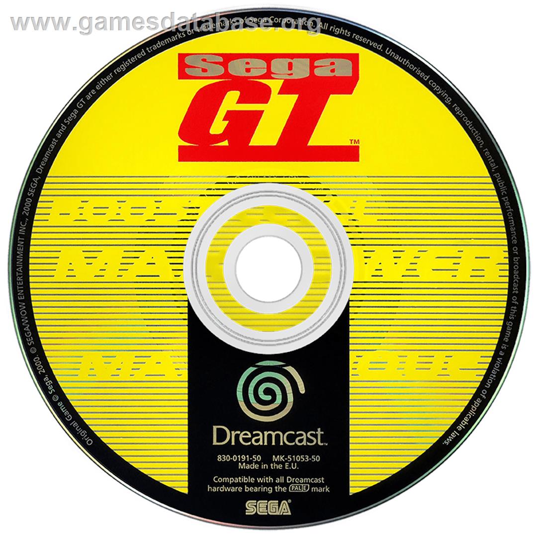 Sega GT - Sega Dreamcast - Artwork - Disc