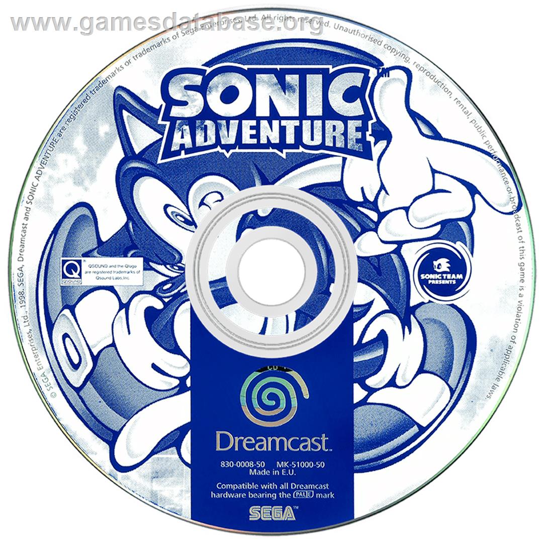 Sonic Adventure - Sega Dreamcast - Artwork - Disc