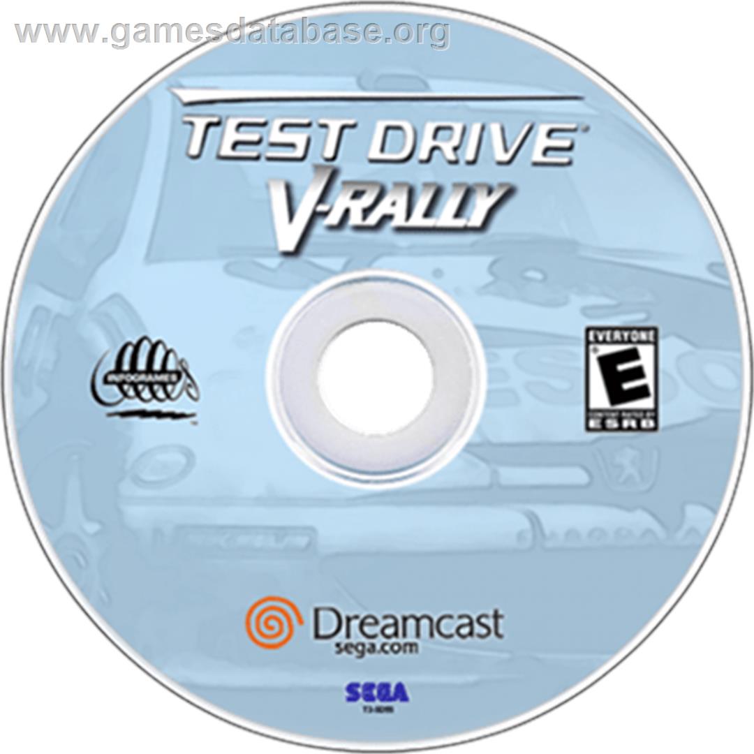 Test Drive V-Raly - Sega Dreamcast - Artwork - Disc