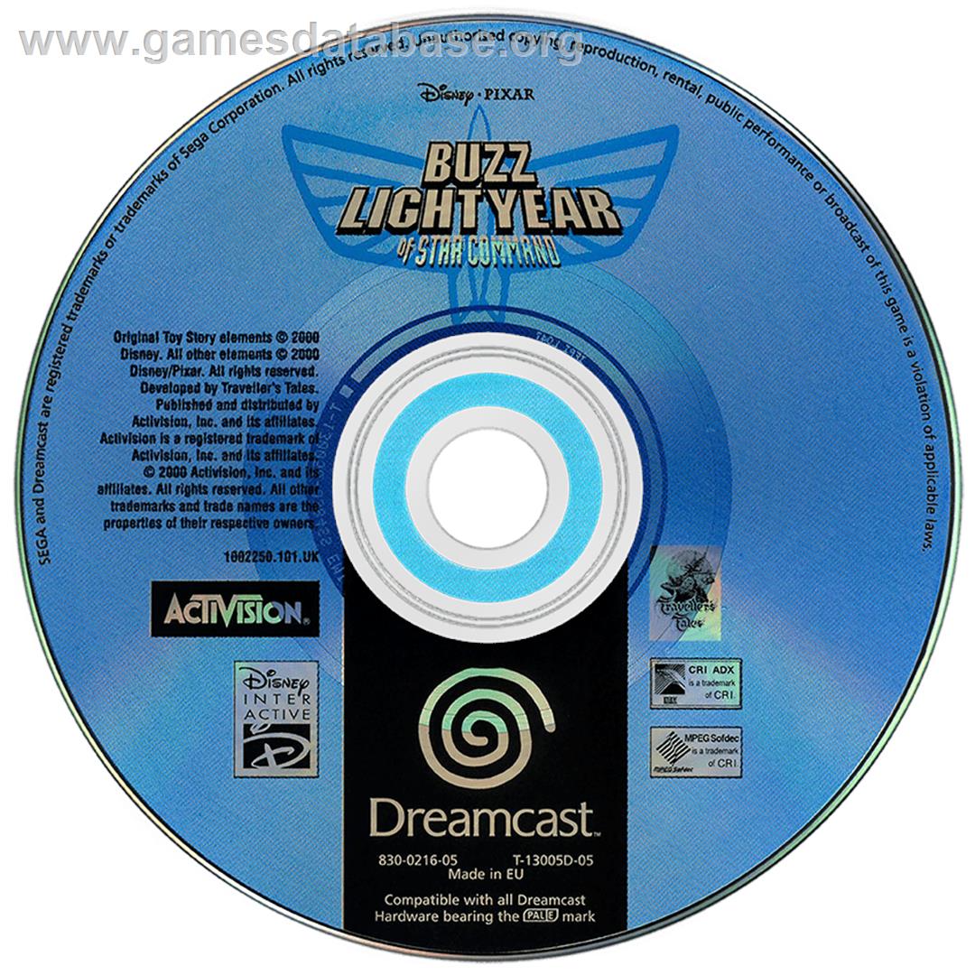 Toy Story 2: Buzz Lightyear of Star Command - Sega Dreamcast - Artwork - Disc