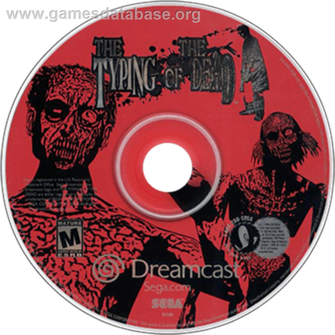 Typing of the Dead, The - Sega Dreamcast - Artwork - Disc