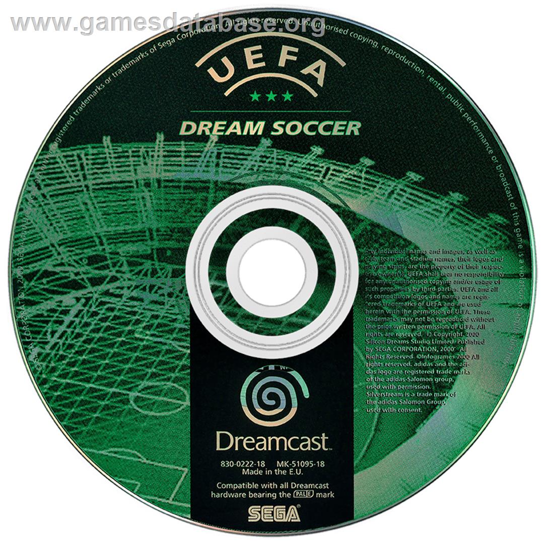 UEFA Dream Soccer - Sega Dreamcast - Artwork - Disc